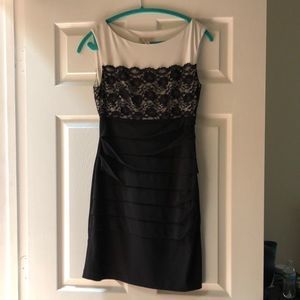 Black and White Mini Dress